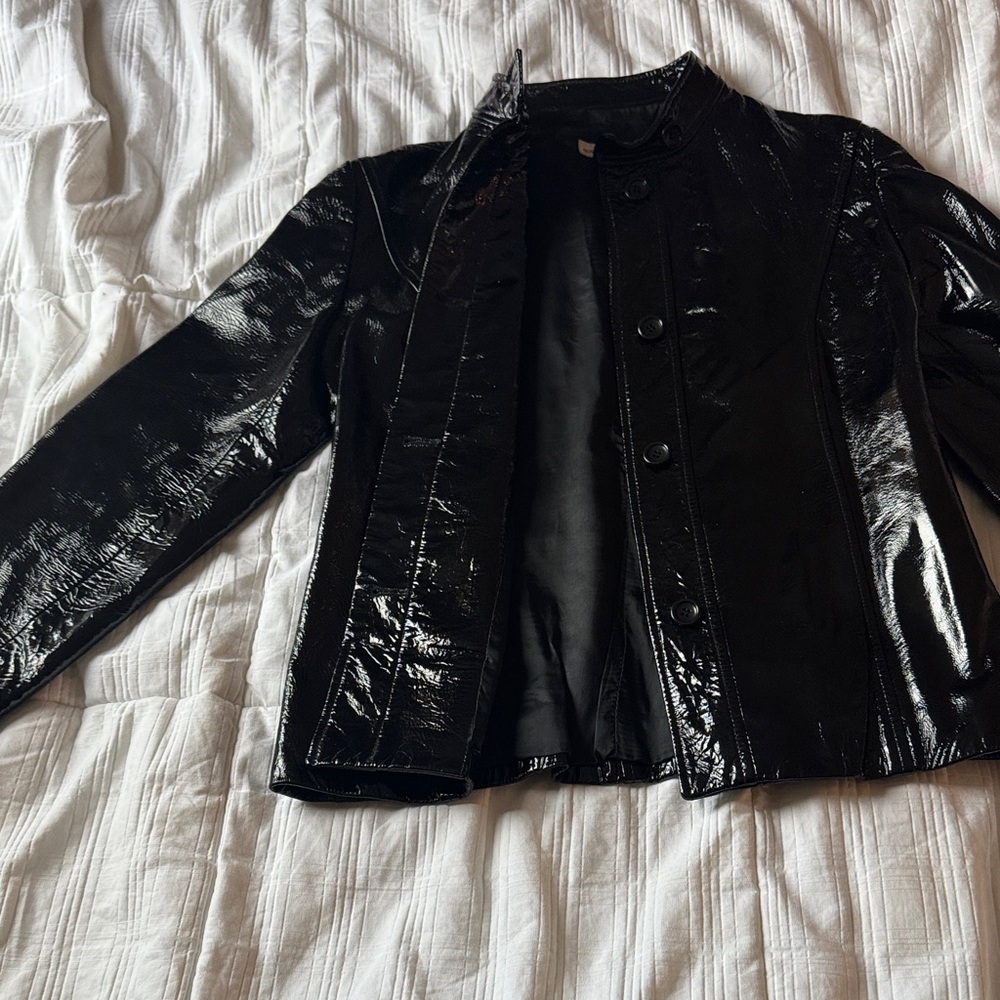 Bergdorf Goodman jacket . Made in Italy . GOAT leather 100 %
